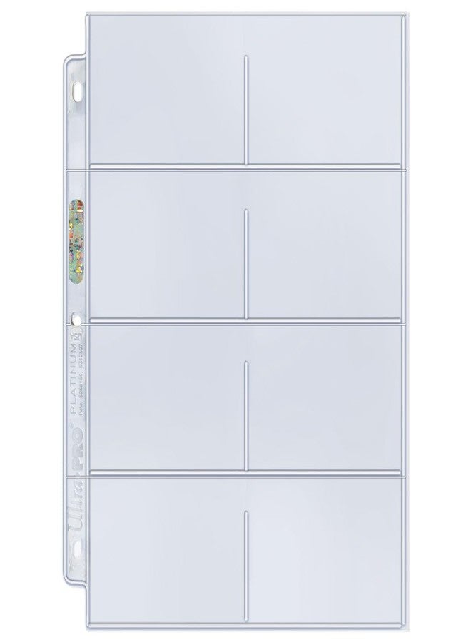 UltraPro Ultra Pro 8-Pocket Platinum Page with 3-1/2" X 2-3/4" Pockets 100 ct. - Image 1